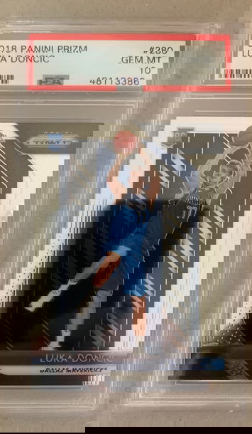2018 prizm luka doncic psa 10