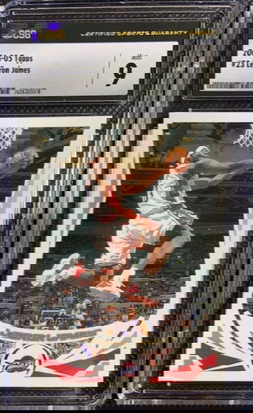 2004 Topps LEBRON JAMES #23 CSG 9 MINT Cleveland Cavaliers