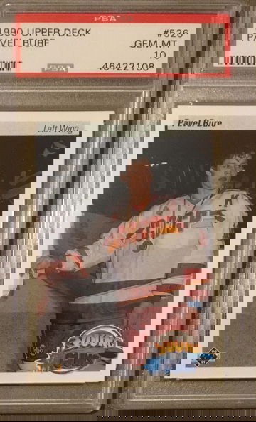 1990 Upper Deck Pavel Bure #526 Young Guns Rookie RC PSA 10