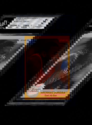 1985 Star Crunch'n'Munch All-Stars Michael Jordan #4 BGS 9 