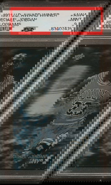 1991 Upper Deck Award Winner Hologram #AW4 Michael Jordan PSA 9