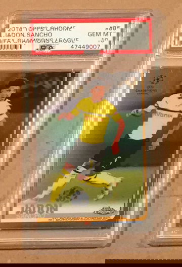 2018 Topps Chrome Jadon Sancho Rookie PSA 10