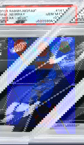 Jamal Murray /85 Blue Fast Break Prizm Psa 10 Mosaic 2019 Pop 1