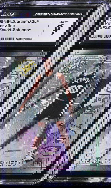 1995-96 DAVID ROBINSON STADIUM CLUB POWER ZONE #PZ8 CGC 9 BK.C1.73