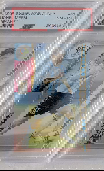 2006 Panini World Cup Soccer Germany #47 Lionel Messi PSA 8 NM-MT