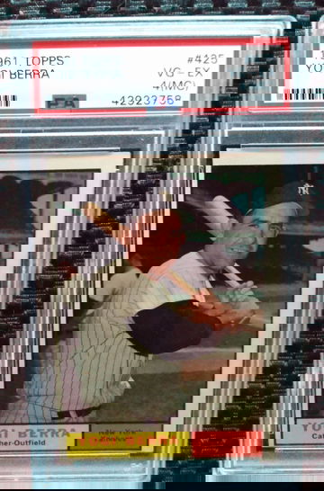 1961 Topps 425 Yogi Berra PSA 4 (MC)