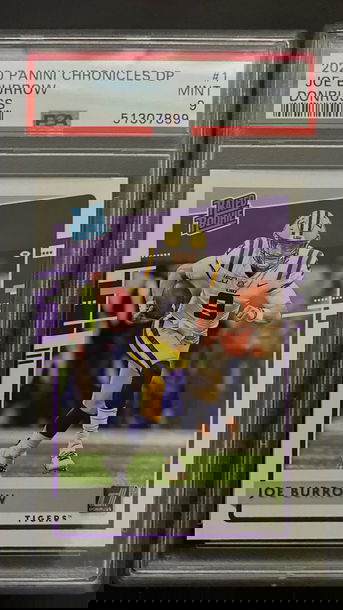 2020 chronicles draft picks donruss rated rookie joe burrow psa 9