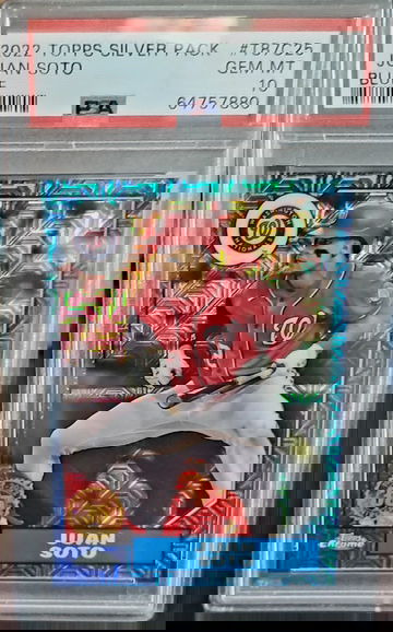 PSA 10 2022 Topps Series 1 Silver Pack Mojo Jaun Soto Blue Mojo  /150