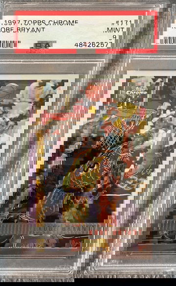 Kobe Bryant 1997 Topps Chrome #171 PSA 9 Mint