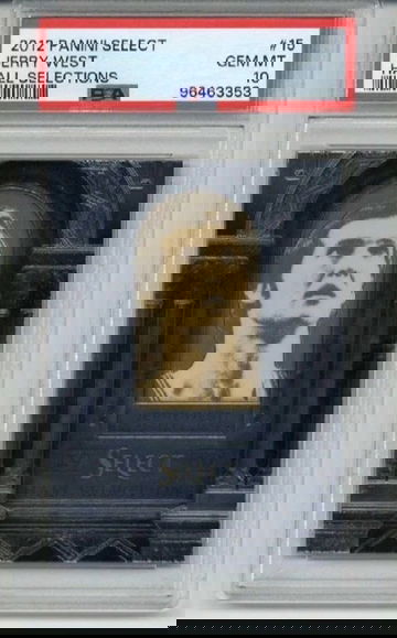 2012 PANINI SELECT HALL SELECTIONS #15 JERRY WEST CARD LAKERS PSA 10