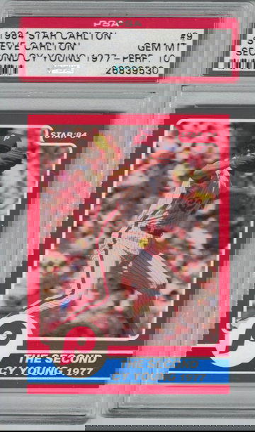 1984 Star Steve Carlton Second Cy Young 1977 -Perf. PSA 10 Gem-Mint