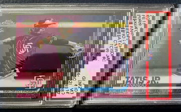 Fernando Tatis Jr. 2019 Topps Chrome #203 Pink Refractor PSA 10 