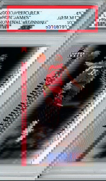 LEBRON JAMES 2003 Upper Deck Phenomenal Beginning #5 PSA 10 Gem Mint Cavs Lakers Heat