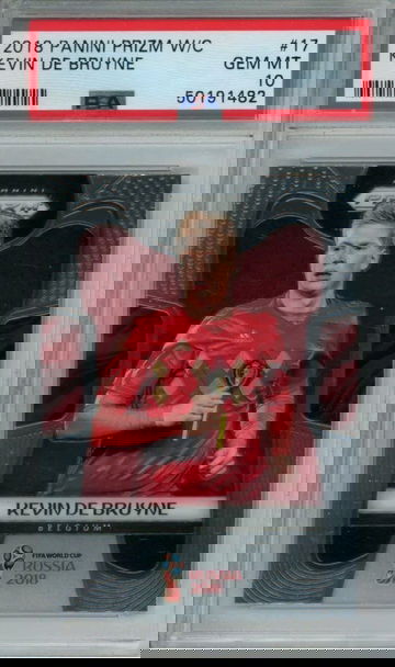 2018 Panini Prizm World Cup Kevin De Bruyne PSA 10 (SHIPS TRACKED FROM CANADA)