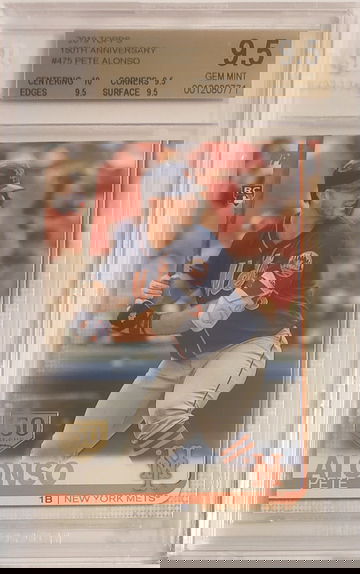 2019 Topps 150th Anniversary Pete Alonso RC #475 BGS 9.5