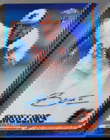 2019 Topps Chrome Rookie Auto Blue Refractor #/150 Cedric Mullins