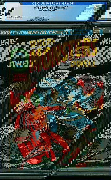 WHERE MONSTERS DWELL #20, CGC 9.4 NM