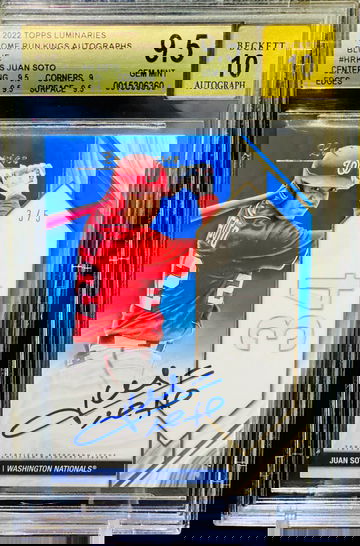 Juan Soto Blue Sapphire /5 Auto BGS 9.5 10 POP 1 