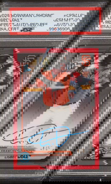 2024 Bowman Chrome Lisbel Diaz 1st Bowman Auto Red Refractor 4/5 PSA 10 Auto 10