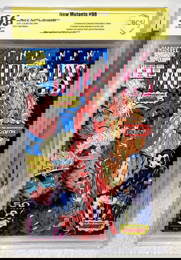 New Mutants #98 (1991) CBCS 9.6 not CGC SS - Signed by Stan Lee AUTO 1st Deadpool