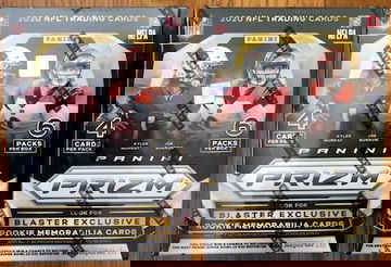 2020 Panini Prizm Football Blaster Box Lot of 2 sealed - Lazer