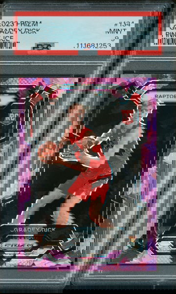 2023 Panini Prizm Pink Ice Gradey Dick #134 PSA 9