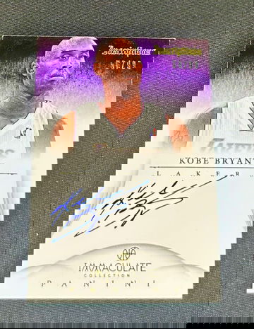 2012 Kobe Bryant Panini Immaculate Inscriptions Auto /99 Autograph Signature SP