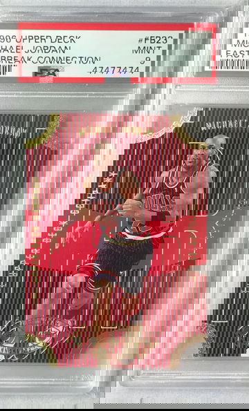 Michael jordan 1996 Upper Deck Fast Break Connection #FB23 - PSA 9 Mint