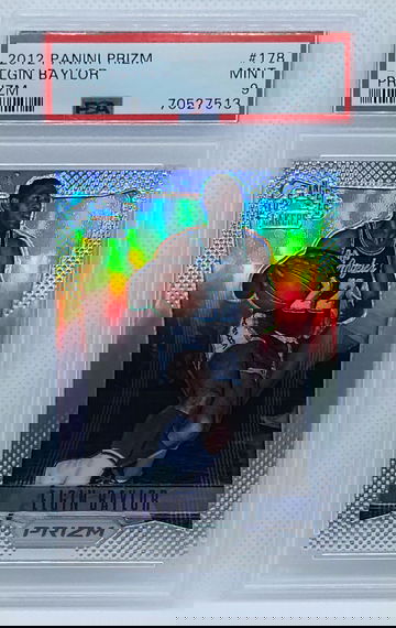 ELGIN BAYLOR 2012 Panini Prizm SILVER #178 PSA 9 MINT Lakers