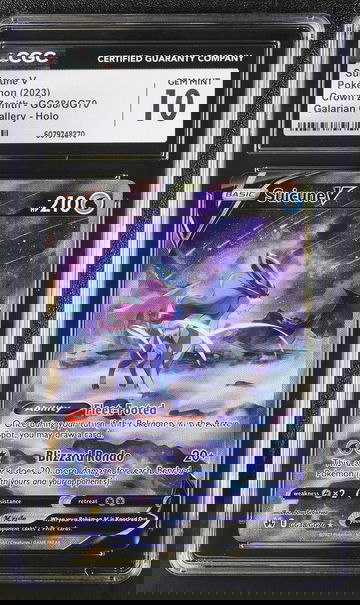 2023 Pokemon Crown Zenith Galarian Gallery Suicune V #GG38/GG70 Holo CGC 10