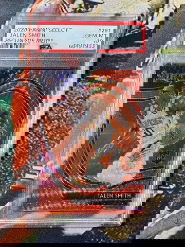 2020 Panini Select #291 Jalen Smith Red Wave Prizm PSA 10 Rookie RC Courtside 