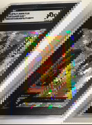 2020-21 Panini Flux #201 LaMelo Ball Fanatics Silver Cracked Ice Prizm MT