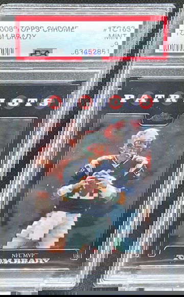 2008 Topps Chrome #TC163 Tom Brady PSA 9