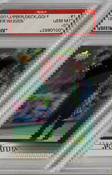 Tiger Woods 2001 Upper Deck PSA 10 RC 