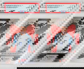 Marcus Rashford 2018 World Cup Prizm PSA 9 x2 