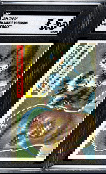 1956 Jackie Robinson SGC 3.5 White Back