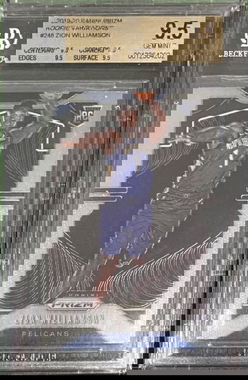 2019 Prizm Zion Williamson Variation Rookie BGS 9.5 True Gem