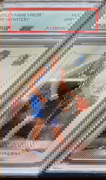 2012 panini prizm dirk nowitzki PSA 9 Mint