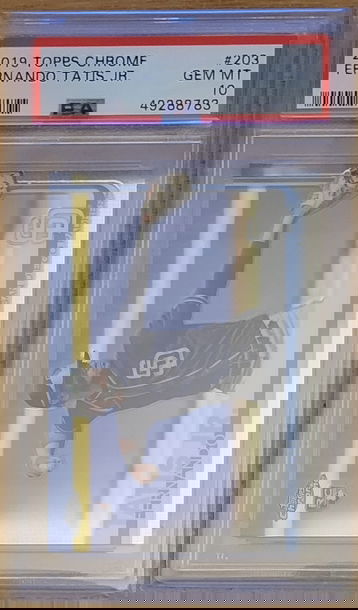 2019 Topps Chrome Fernando Tatis Jr. #203 PSA Gem MT 10
