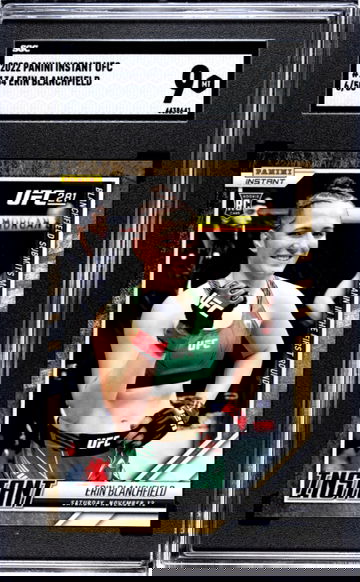 2022 Panini Instant UFC Erin Blanchfield Gold /50 Rookie SGC 9