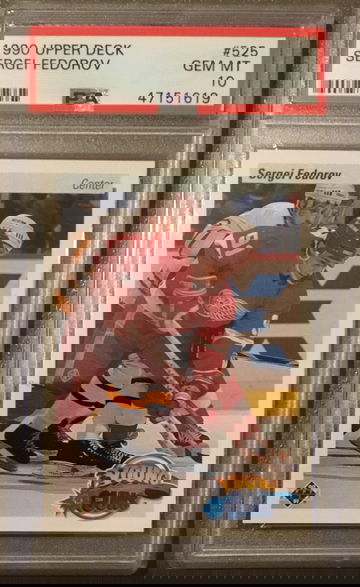 1990 Upper Deck Sergei Fedorov Young Guns Rookie RC PSA 10