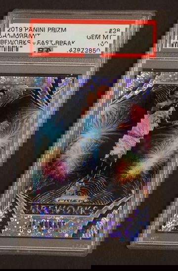 2019 Panini Prizm Fireworks Fast Break Ja Morant #28 PSA 10