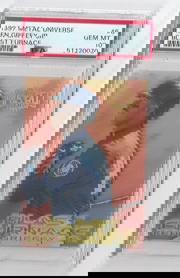 PSA 10 GEM MINT 1997 METAL UNIVERSE BLAST FURNACE KEN GRIFFEY JR  CARD #8