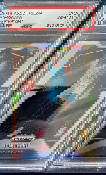 2019 Panini Prizm Ja Morant #249 Silver Prizm PSA 10