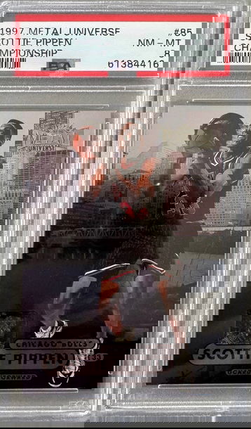 1997 Metal Universe Scottie Pippen Championship PSA 8