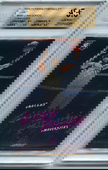 Luka Doncic 2018-19 Panini Chronicles Luminance PINK RC