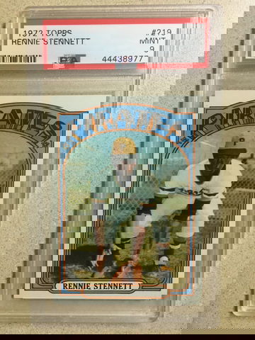 1972 Topps #219 Rennie Stennett PSA 9 MINT RARE