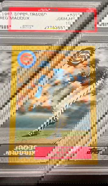 PSA 10 GREG MADDUX TOPPS ROOKIE