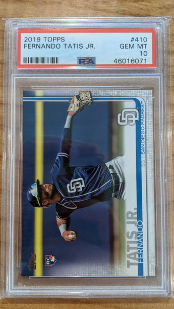 2019 Topps Series 2 Fernando Tatis Jr. 410 PSA 10