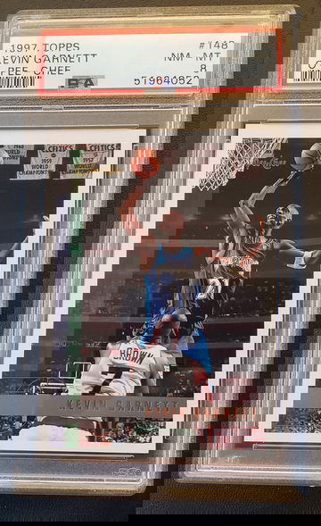 1997-98 O-Pee-Chee #148 Kevin Garnett PSA 8 NM-MT